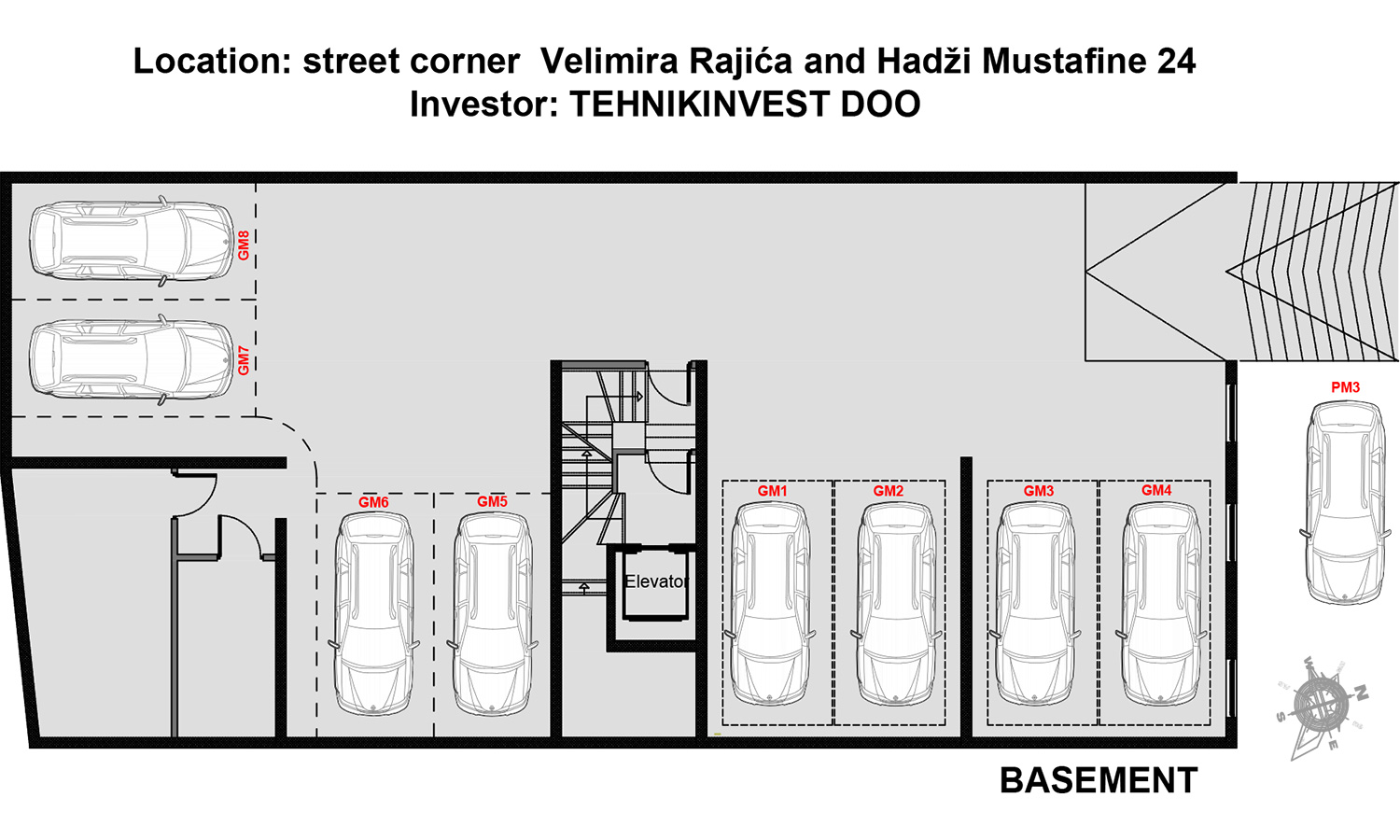 Belgrade - Hadži Mustafina 24, basement