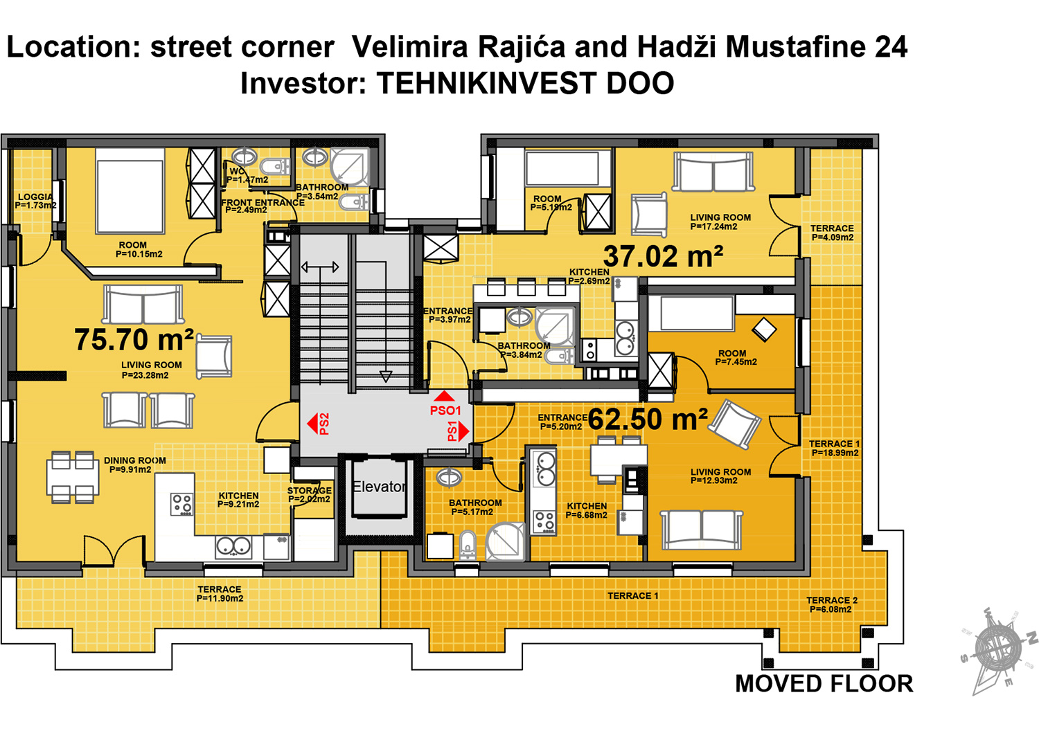 Belgrade - Hadži Mustafina 24, moved floor